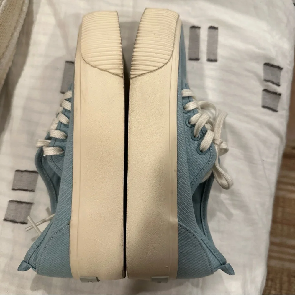 EVERLANE FOREVER PLATFORM WOMENS SNEAKERS SIZE 6 1/2 BLUE